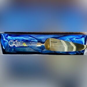 Waterford Irish 12” Crystal Pie/Cake Server/Offset Knife. Vintage Unused in Box
